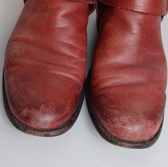 Frye Phillip Boho Leather Sz 7 Harness Boots - Picture 5 of 11